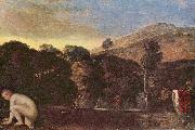 Adam  Elsheimer Landschaft mit badender Nymphe china oil painting artist